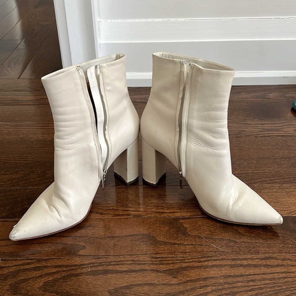 Gianvito Rossi White Leather Boots - Picture 7 of 8